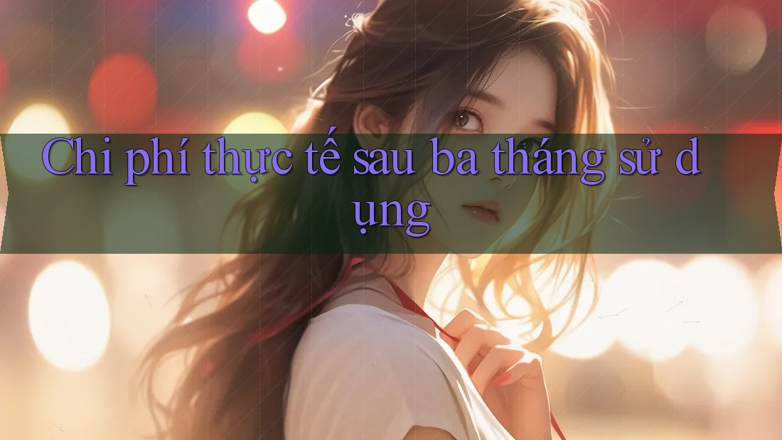 Chi phí thực tế sau ba tháng sử dụng