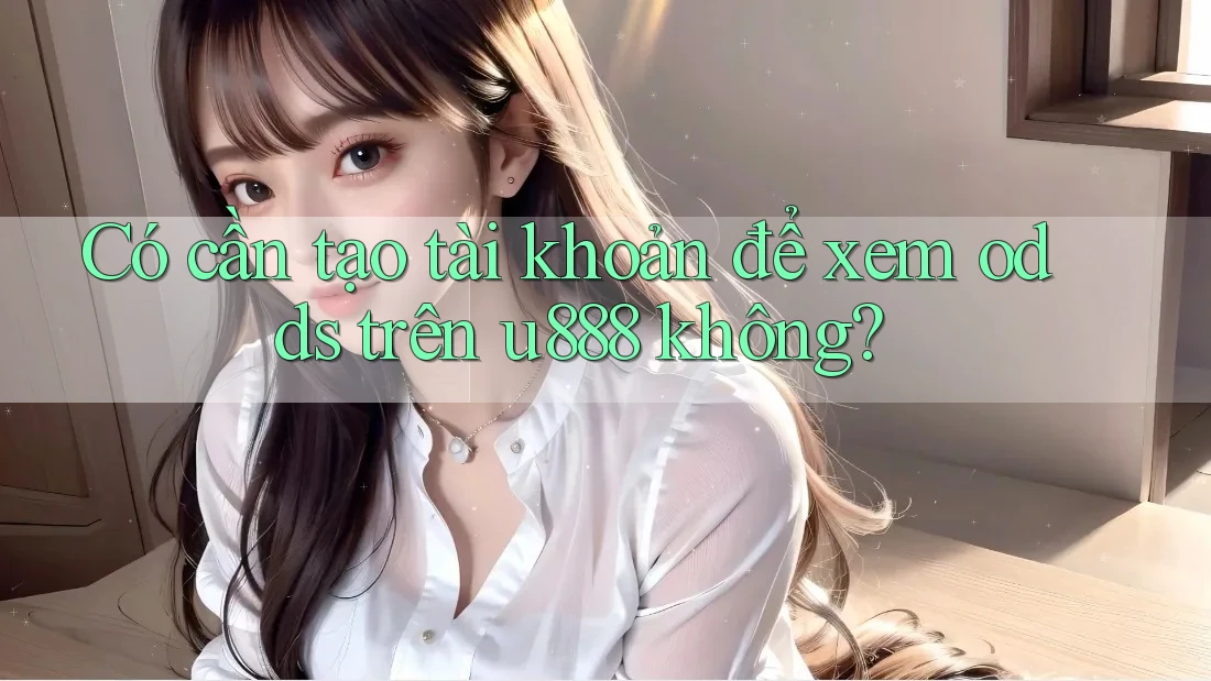 Có cần tạo tài khoản để xem odds trên u888 không?