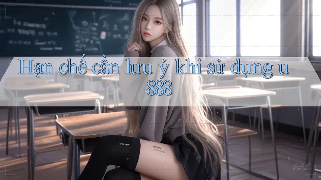 Hạn chế cần lưu ý khi sử dụng u888