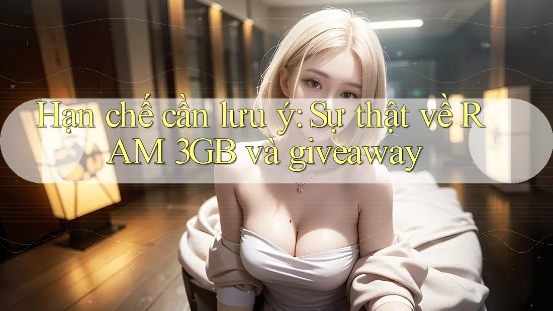 Hạn chế cần lưu ý: Sự thật về RAM 3GB và giveaway Hạn chế cần lưu ý: Sự thật về RAM 3GB và giveaway