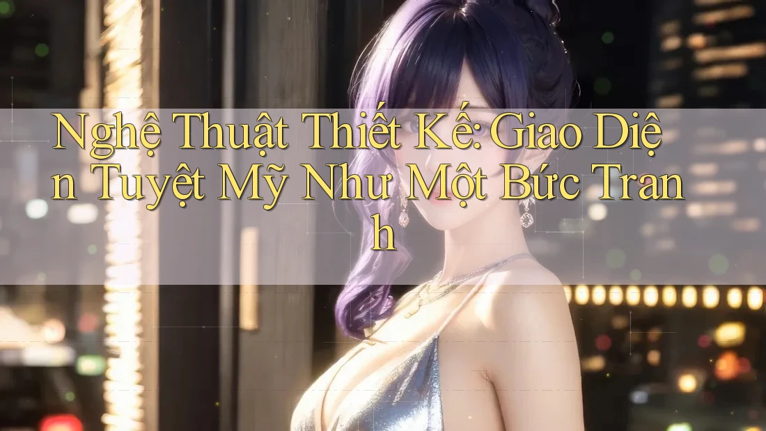 Nghệ Thuật Thiết Kế: Giao Diện Tuyệt Mỹ Như Một Bức Tranh