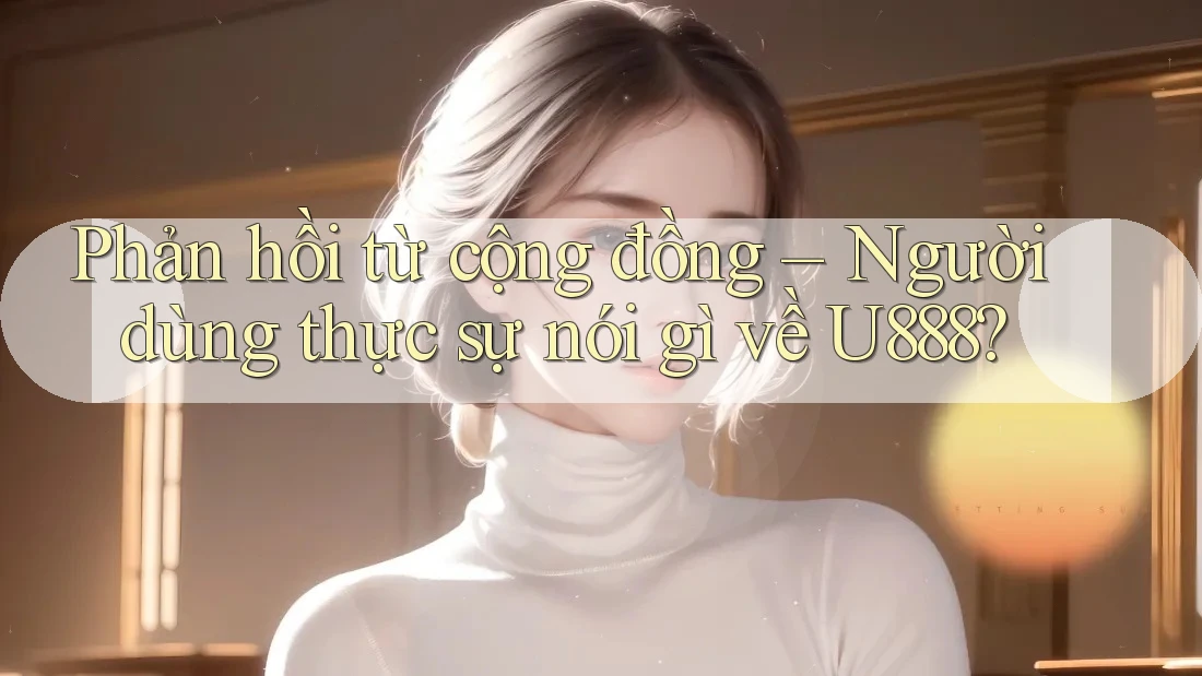 Phản hồi từ cộng đồng – Người dùng thực sự nói gì về U888? Phản hồi từ cộng đồng – Người dùng thực sự nói gì về U888?