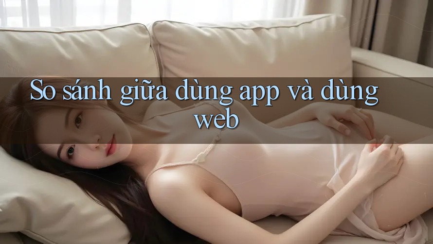 So sánh giữa dùng app và dùng web
