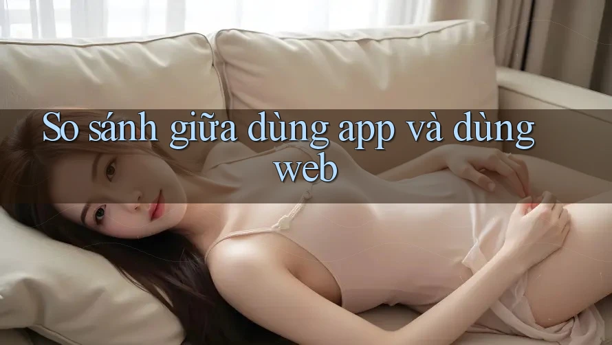 So sánh giữa dùng app và dùng web So sánh giữa dùng app và dùng web