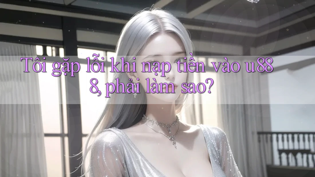 Tôi gặp lỗi khi nạp tiền vào u888, phải làm sao? Tôi gặp lỗi khi nạp tiền vào u888, phải làm sao?