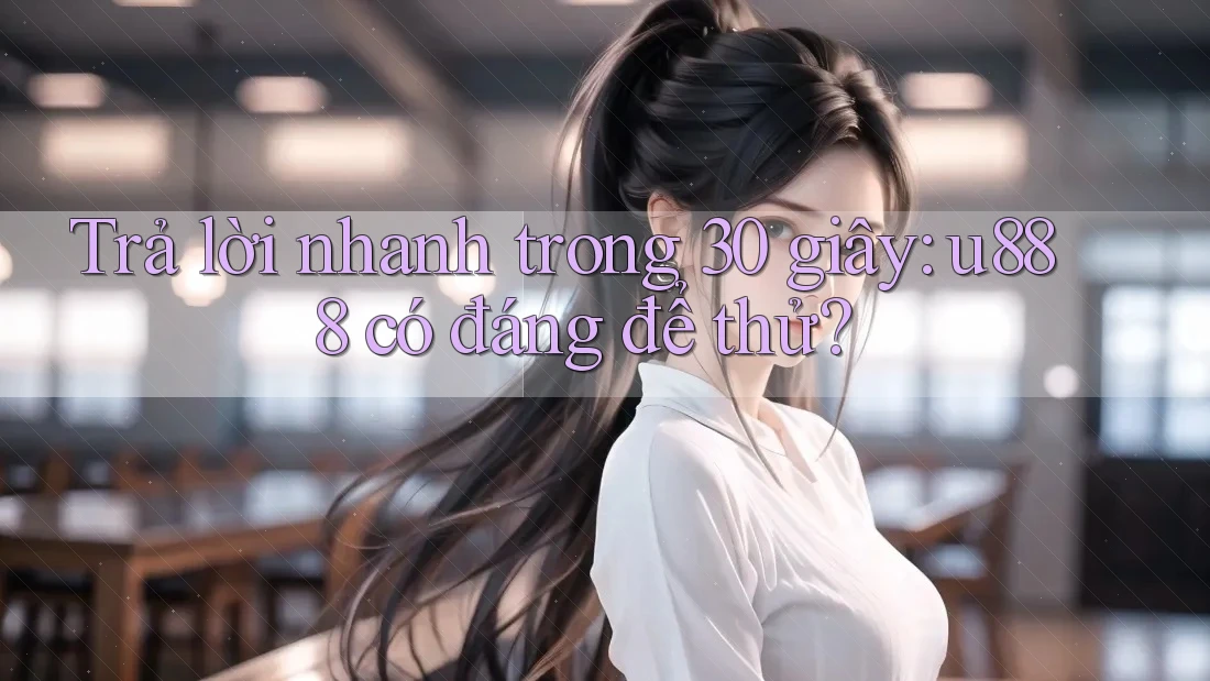 Trả lời nhanh trong 30 giây: U888 có đáng để thử? Trả lời nhanh trong 30 giây: U888 có đáng để thử?