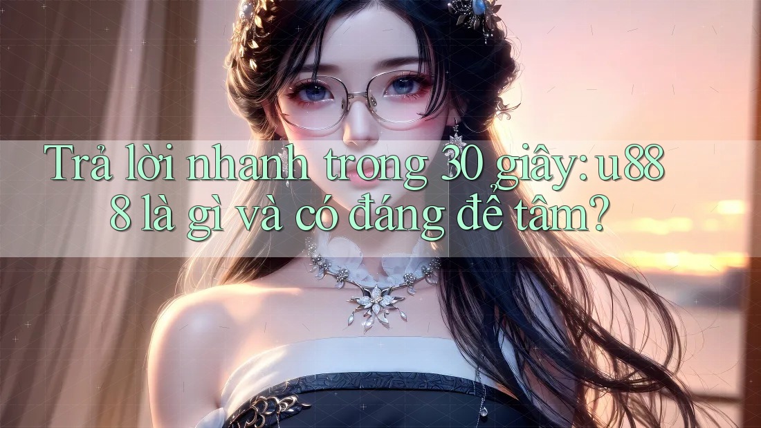 Trả lời nhanh trong 30 giây: u888 là gì và có đáng để tâm? Trả lời nhanh trong 30 giây: u888 là gì và có đáng để tâm?
