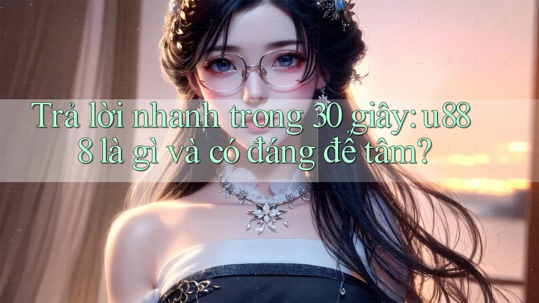 Trả lời nhanh trong 30 giây: u888 là gì và có đáng để tâm? Trả lời nhanh trong 30 giây: u888 là gì và có đáng để tâm?