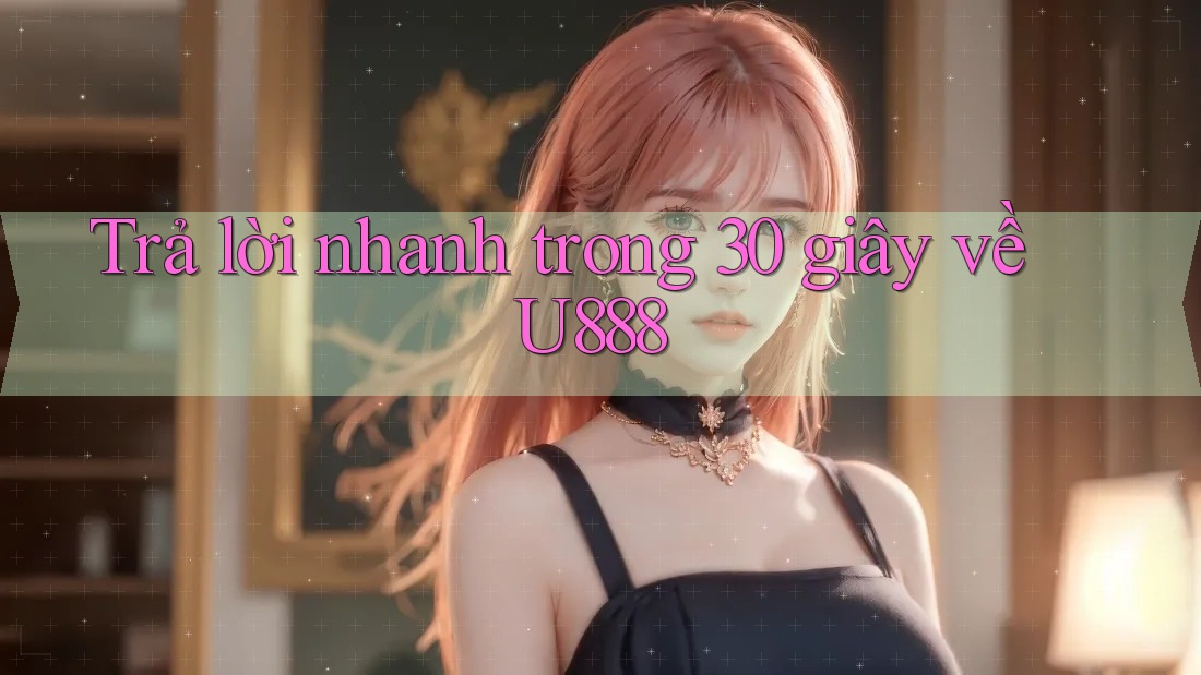 Trả lời nhanh trong 30 giây về u888 Trả lời nhanh trong 30 giây về u888