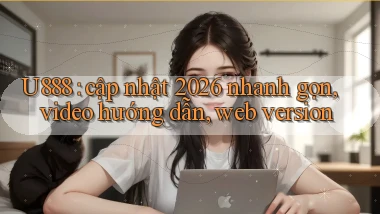 U888 cập nhật 2026 nhanh gọn, video hướng dẫn, web version