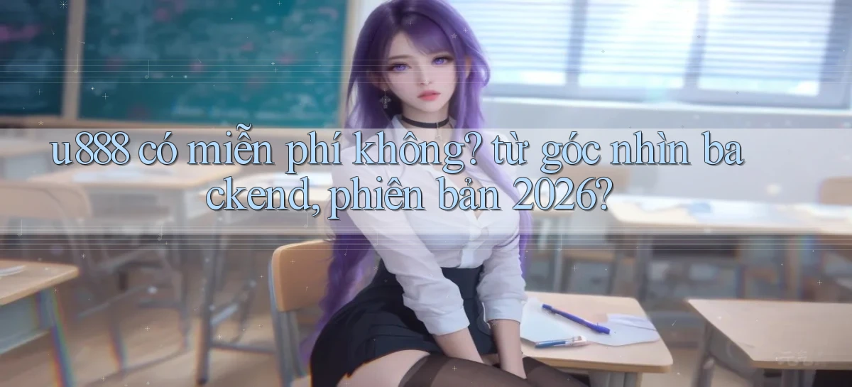 u888 có miễn phí không từ góc nhìn backend, phiên bản 2026