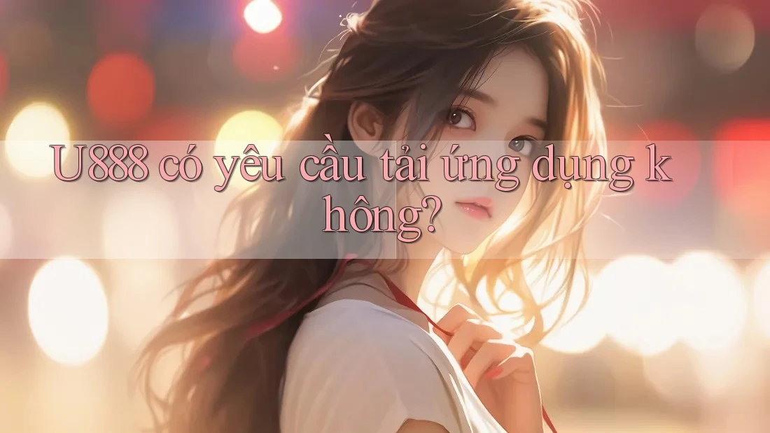 U888 có yêu cầu tải ứng dụng không? U888 có yêu cầu tải ứng dụng không?