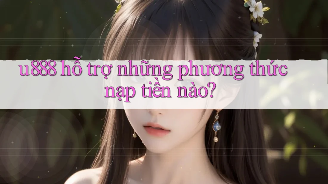 u888 hỗ trợ những phương thức nạp tiền nào?