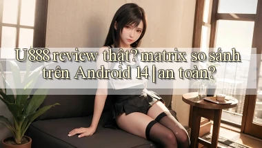 U888 review thật matrix so sánh trên Android 14 an toàn