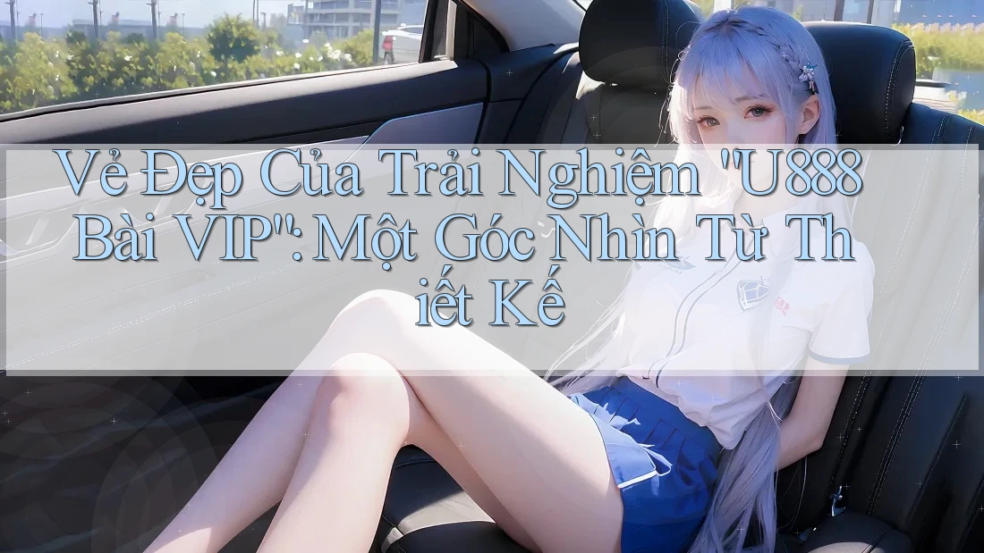 Vẻ Đẹp Của Trải Nghiệm “U888 Bài VIP”: Một Góc Nhìn Từ Thiết Kế